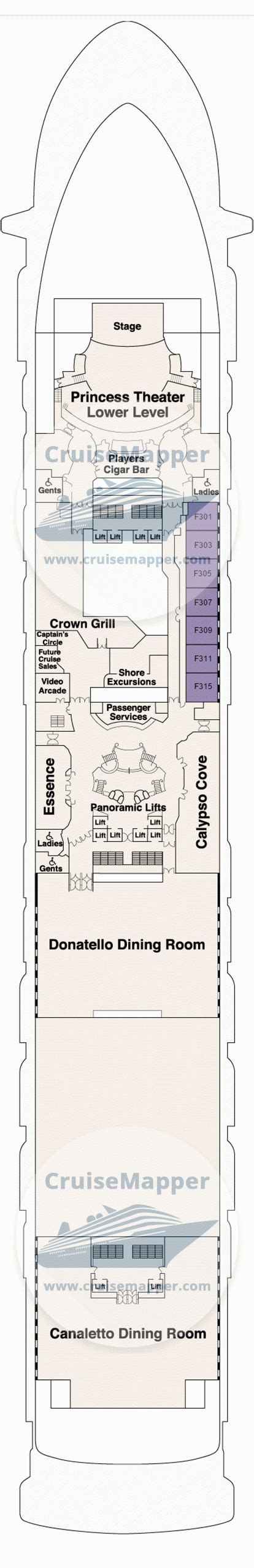 Pacific Adventure deck 19 plan | CruiseMapper