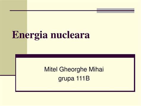 Ppt Energia Nucleara Powerpoint Presentation Free Download Id 1479319