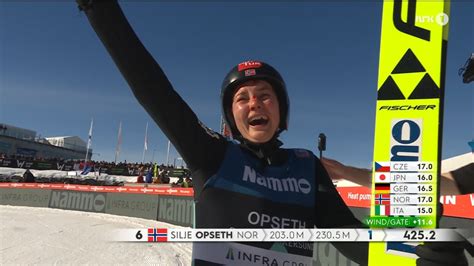 Silje Opseth a gravement chuté après un saut monstre à Vikersund NRK