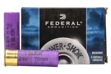 Federal 16 Gauge 2 3 4 Inch 12 Pellet 1 Buck Power Shok 5 Box