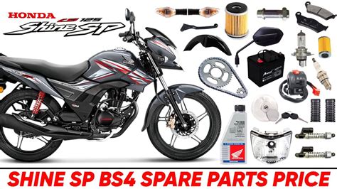 SPARE PARTS PRICES 2023 HONDA SHINE SP 125 BS4 YouTube