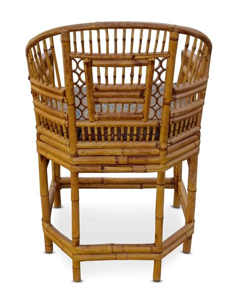 Thomasville Furniture Four Brighton Pavilion Style Bamboo Chairs By Thomasville Hollywood Regency