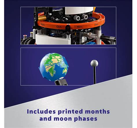 Lego Technic Planet Earth And Moon In Orbit Pieces