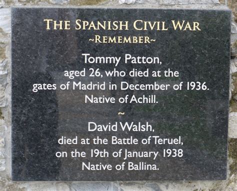 Spanish Civil War Memorial Irish War Memorials