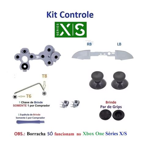 Kit pecas reparo Controle Xbox One Série X S 1 Shopee Brasil