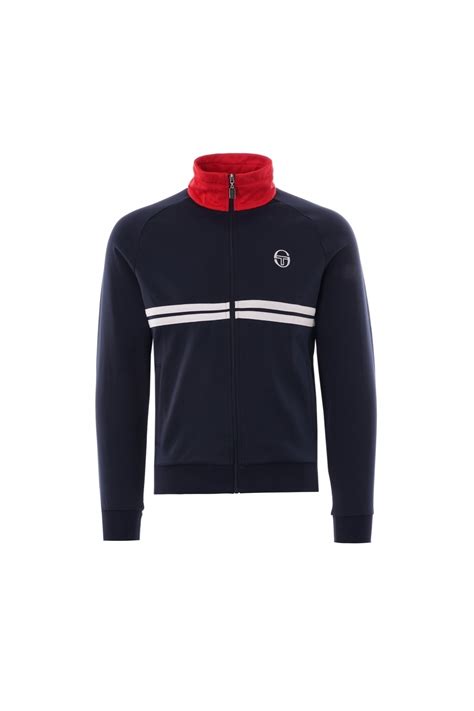 Sergio Tacchini Dallas Tracktop Navy White Stm