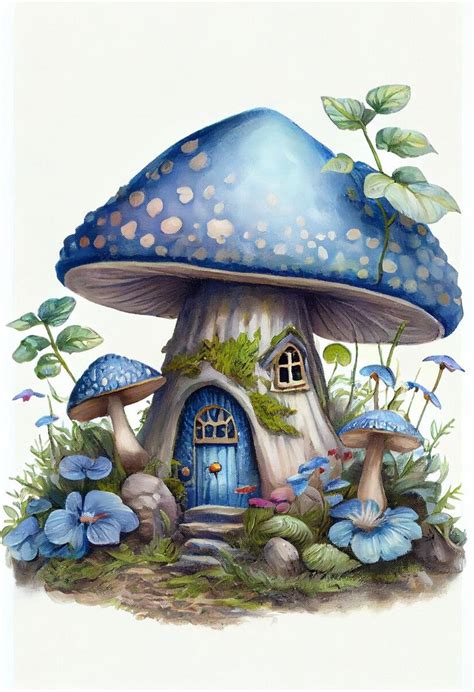 Pin By Diana Hume On Mushroom Fairy House Mushroom Drawing Mushroom