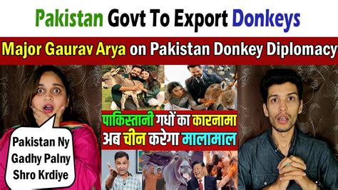 Major Gaurav Arya On Donkey In Pakistan Pak Media On India Pakistani