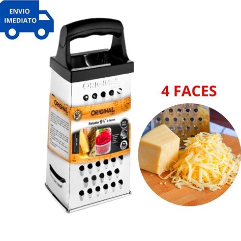 Ralador Fatiador Para Queijos Legumes Faces Inox Cm Shopee Brasil