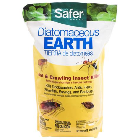 Safer Brand 4 Lb Diatomaceous Earth Bed Bug Flea Ant Crawling