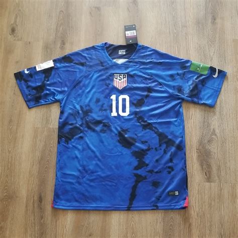 Shirts Pulisic Usa America Blue Kit 222 Wc Men Xxl New Poshmark