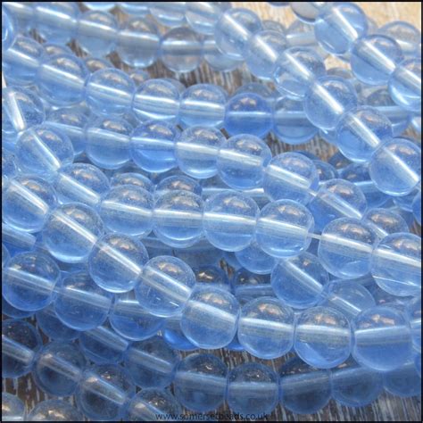 6mm Blue Glass Beads Uk