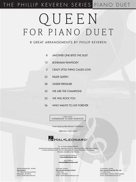 Queen For Piano Duet Klaviernoten G Nstig Online Kaufen