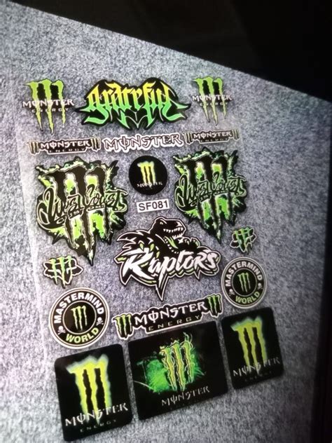 Monster Energy Stickers, Motorcycles, Motorcycle Accessories on Carousell