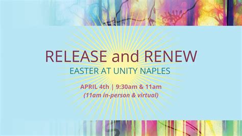 Easter Sunday Service Unity Naples Youtube