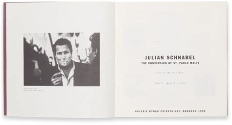 Julian Schnabel The Conversion Of St Paolo Malfi Publications