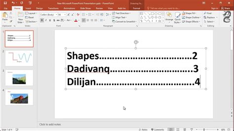 How To Make A Table Of Contents In Powerpoint Youtube