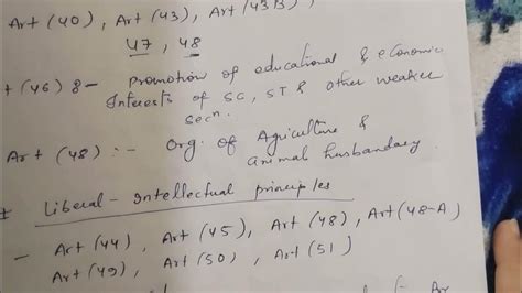 Dpsp Indian Constitution Part 4 Youtube