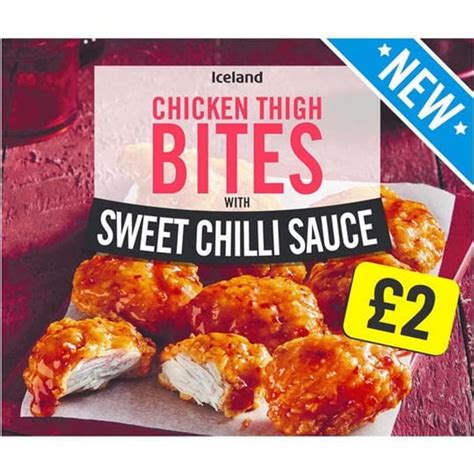 Iceland Chicken Thigh Bites With Sweet Chilli Sauce 300g £1 At Iceland