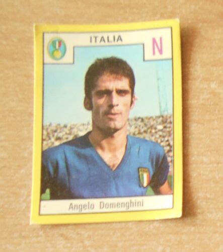 ED RELI FIGURINA CALCIATORI ITALIA ANGELO DOMENGHINI 1969 70 ORIGINALE