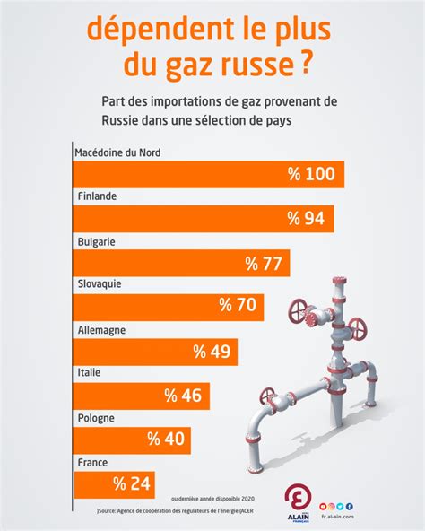 INFOGRAPHIE Quels pays européens dépendent le plus du gaz russe