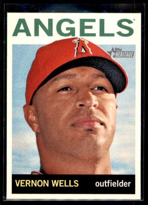 Topps Heritage Vernon Wells Los Angeles Angels Ebay