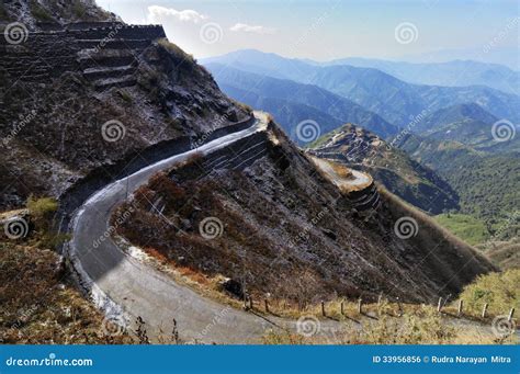 Snowfall on Old Silk Route, Zuluk (Dzuluk), Sikkim Stock Photo - Image ...