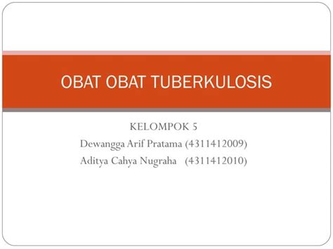 Tuberkulosis Ppt