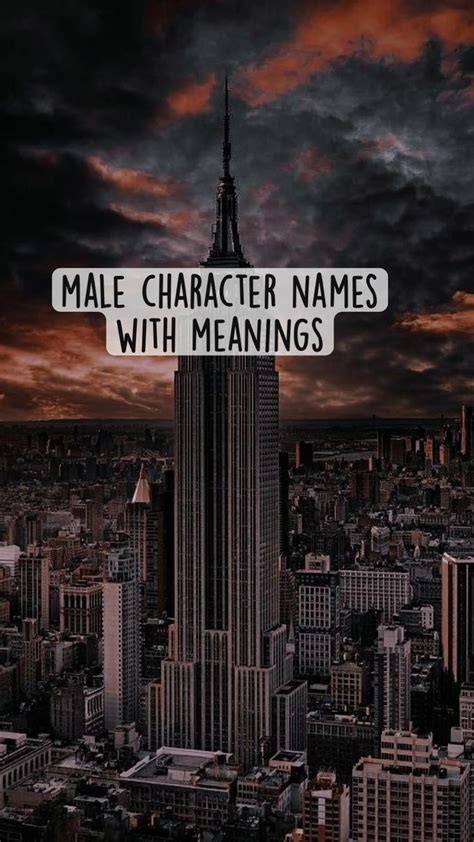 Male Character Names with Meanings