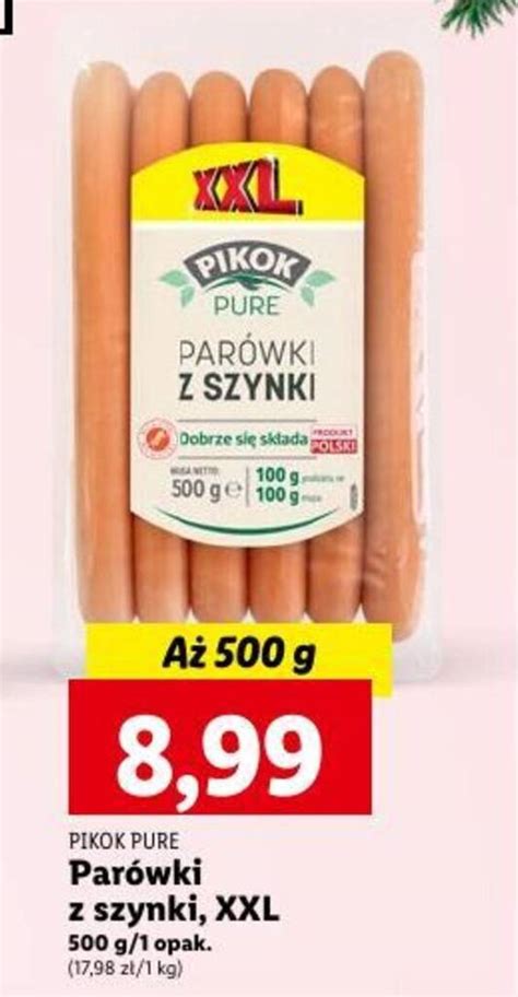 Promocja Pikok Pure Par Wki Z Szynki Xxl G W Lidl