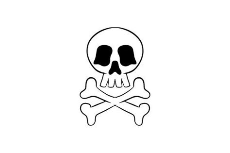 Skull With Crossbones Tattoo Svg Cut File By Creative Fabrica Crafts