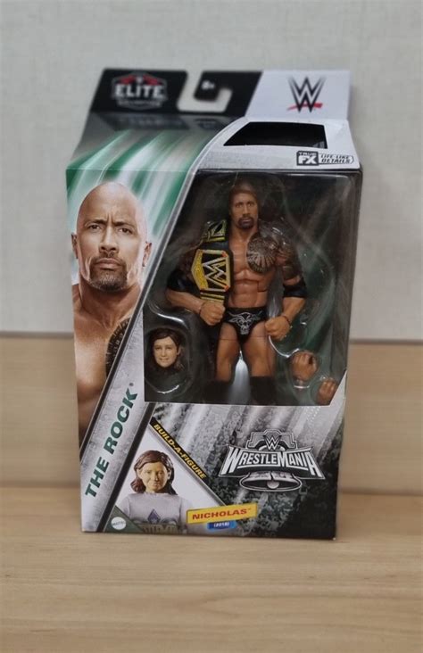 WWE Elite Collection The Rock Wrestlemania Edition With Nicholas WWF