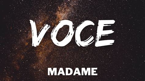 Madame Voce Testo Lyrics Sanremo 2021 YouTube Music