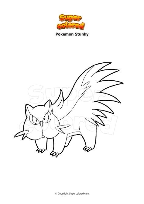 Pokemon Stoutland Coloring Pages