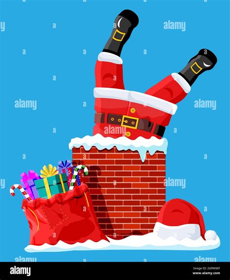 Santa Claus Stuck In Chimney Hi Res Stock Photography And Images Alamy