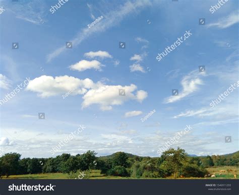 Cloudy Sky Landscape Background Images Stock Photo 1546911293 ...