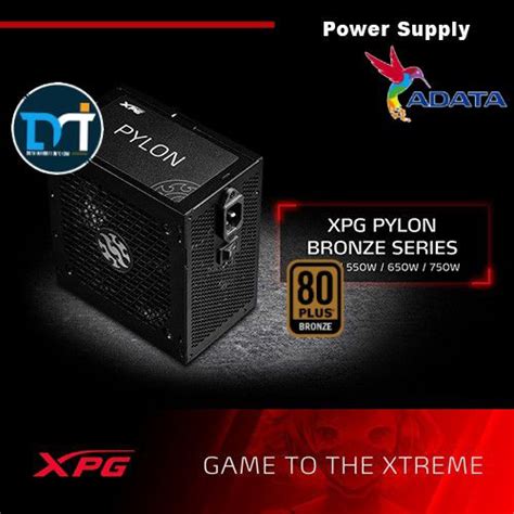 Promo Adata XPG PYLON 550W 650W 750W 80 Plus Bronze Flat Cable PSU