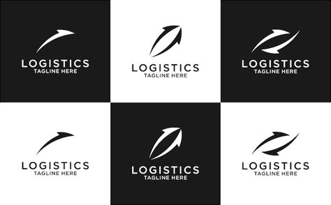 Premium Vector | Logo design logistics simple modern template