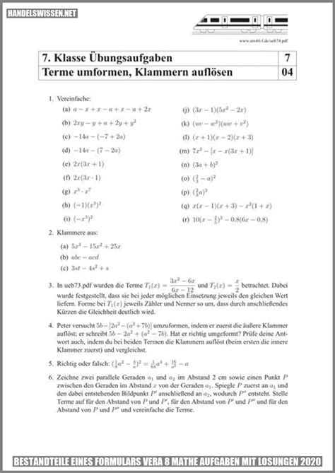 Vera Mathe Aufgaben Mit Losungen Maximieren Sie Ihre Effizienz