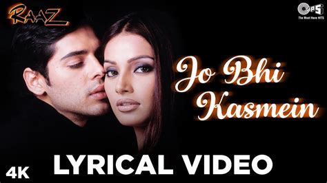 Jo Bhi Kasmein Lyrical Raaz Bipasha Basu Dino Morea Udit Narayan