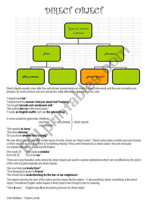 20++ Direct Object Worksheets – Worksheets Decoomo