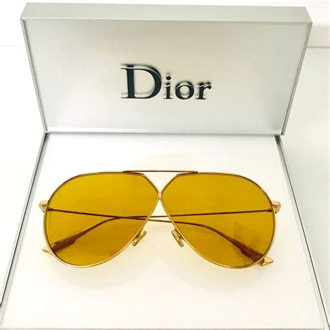 Dior Accessories Nwt Dior Stellaire 3 J5g7 Gold Yellow Sunglasses Poshmark