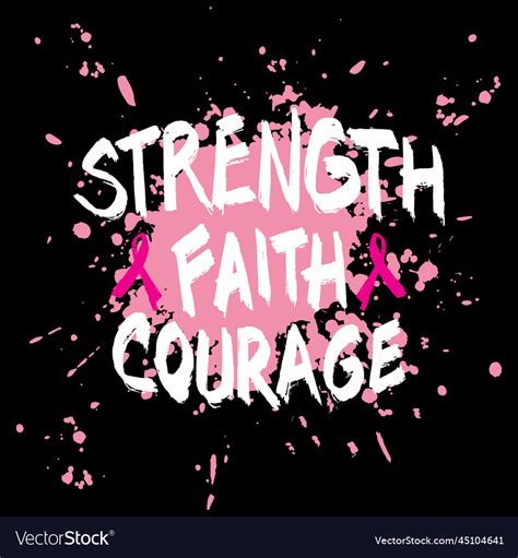 Strength Faith Courage Royalty Free Vector Image