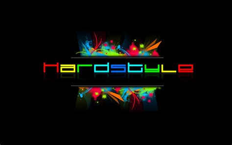 Hardstyle logo, music, black, typography, colorful HD wallpaper ...