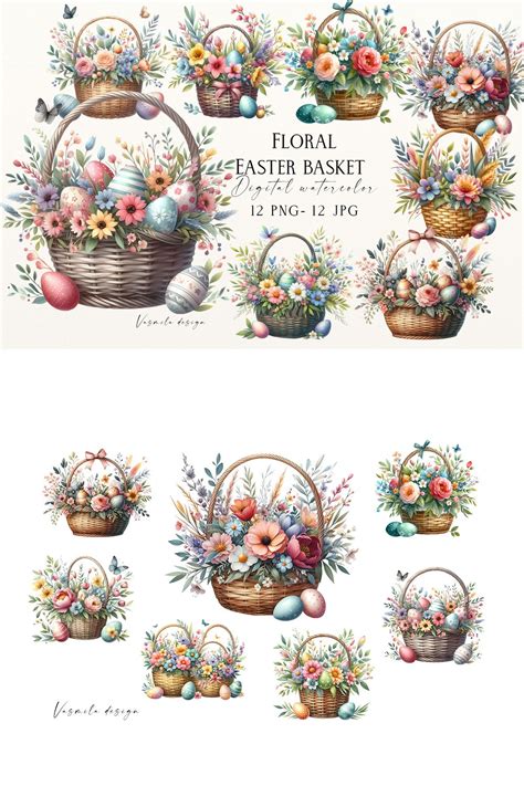 Easter Basket with Flowers