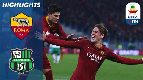 Roma Sassuolo Perotti Schick Zaniolo Netted To Guide Roma To