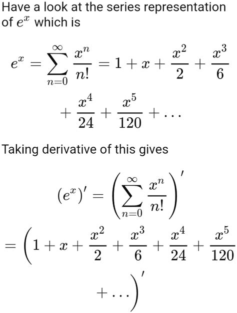 Differential Dy Dx If Y E X Is E X What Is E And How To Prove Its Differential