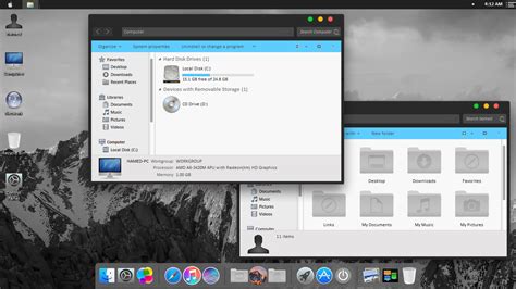 Macos Dark Skinpack For Windows 7 8 1 10 19h1 19h2 20h1 Skinpack