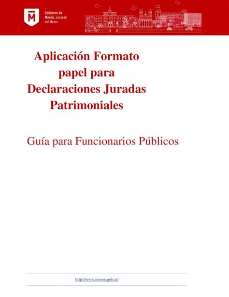 Pdf Aplicación Formato Papel Para Declaraciones Juradas De La