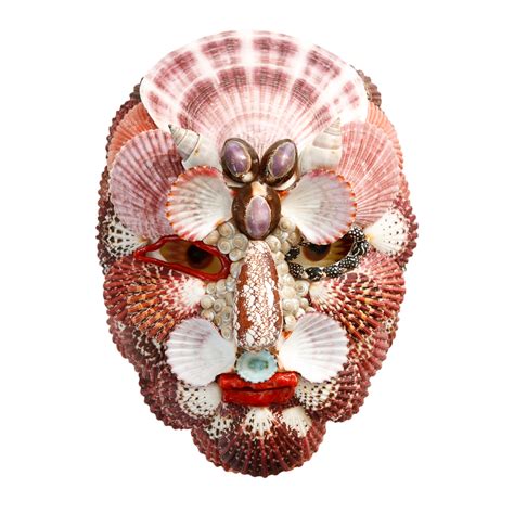 Shell Mask #2 Inspired by Arcimboldo : On Antique Row - West Palm Beach - Florida